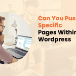 Can You Push Specific Pages Within WordPress​